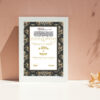 Wedding / Nikah Certificate (Customized) with Beautiful Frame